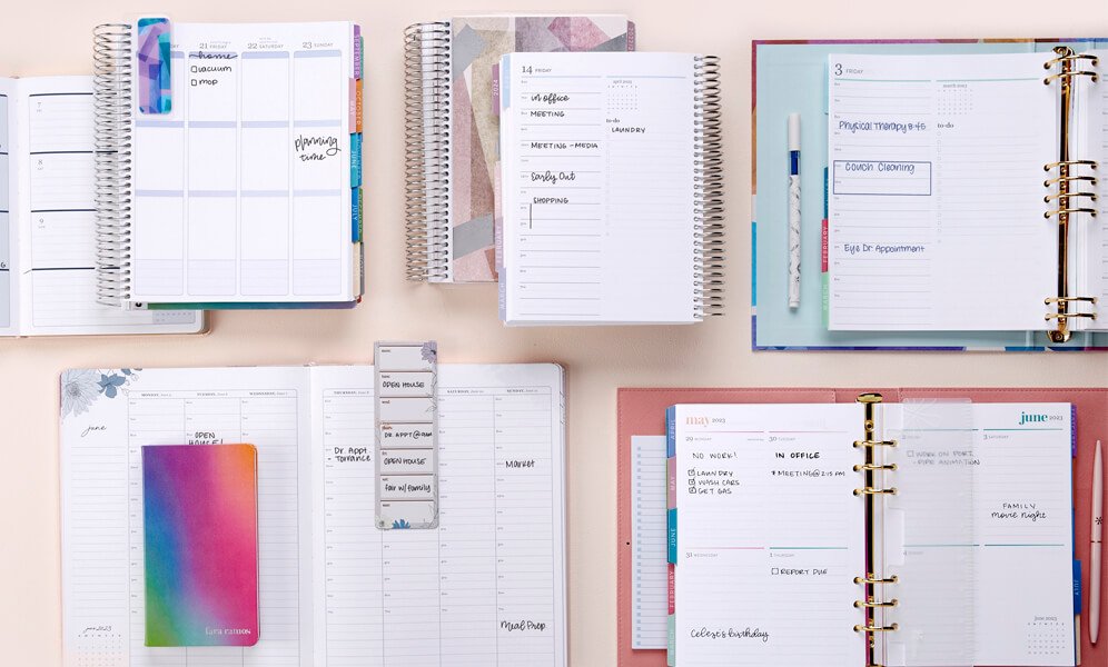 Types of paper planners